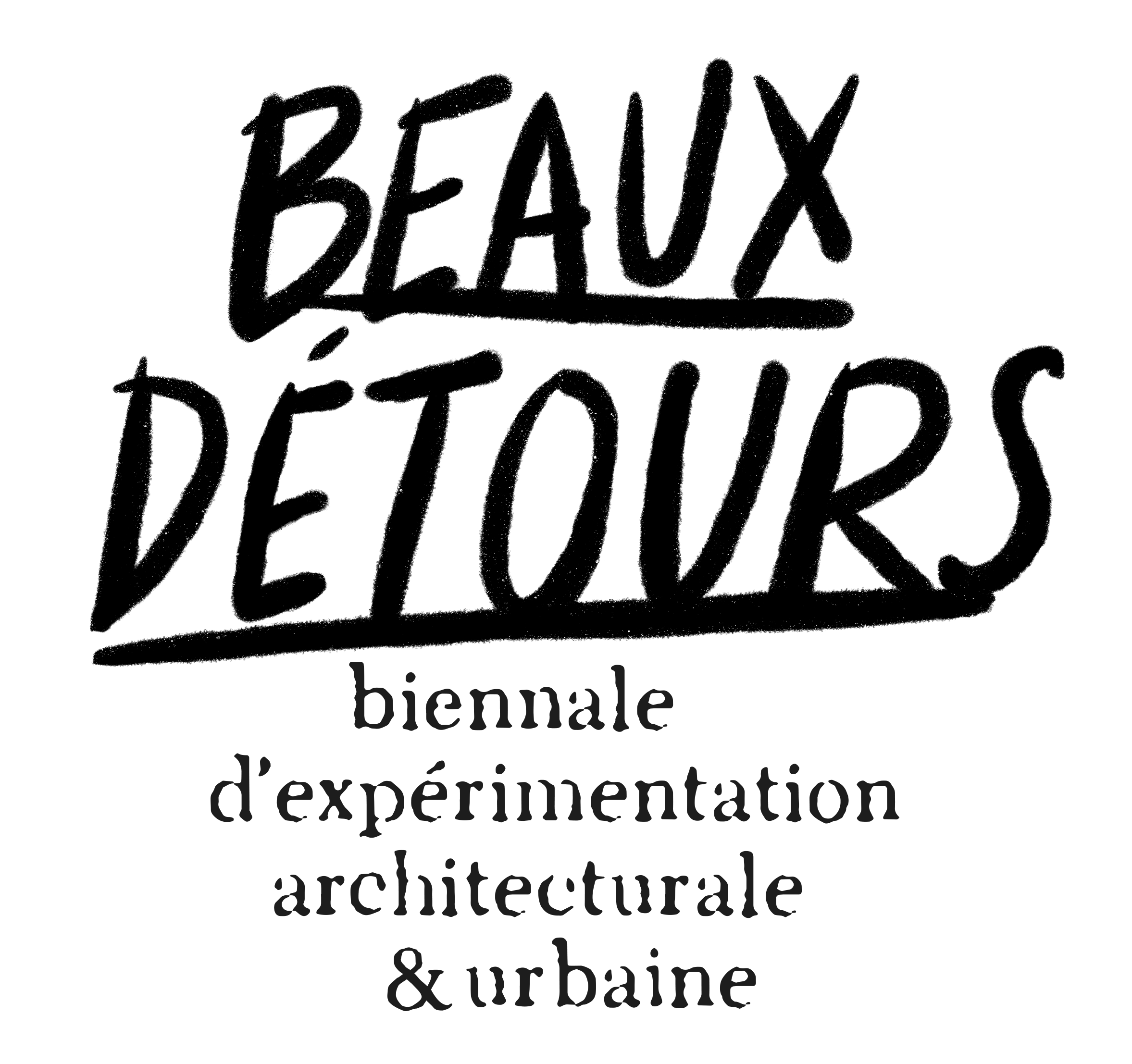 logo de Beaux Détours, biennale d'expérimentation architecturale et urbaine